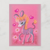 Sweet Baby Donkey met hart Briefkaart (Voorkant)