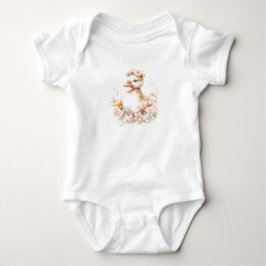 Sweet Baby Duck Duckling with Flowers Romper