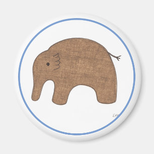 Sweet Baby Elephant Art Magnet-Erin Brie Art Magne Magneet