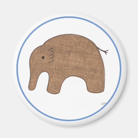 Sweet Baby Elephant Art Magnet-Erin Brie Art Magne Magneet (Voorkant)