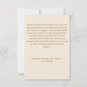 Sweet Baby Elephant Baby shower Bedankt Card (Achterkant)