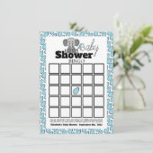 Sweet Baby Elephant, Baby shower Bingo (Staand voorkant)