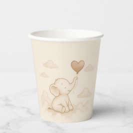 Sweet Baby Elephant Baby shower Papieren kopjes Papieren Bekers