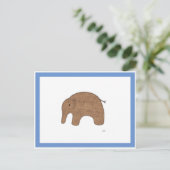 Sweet Baby Elephant Briefkaart (Staand voorkant)
