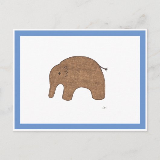 Sweet Baby Elephant Briefkaart (Voorkant)
