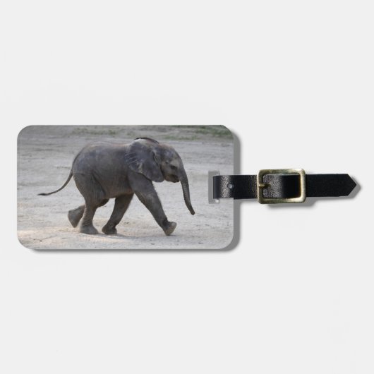 Sweet Baby Elephant Kibali Bagagelabel (Voorkant horizontaal)