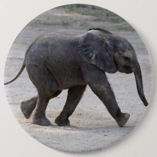 Sweet Baby Elephant Kibali Ronde Button 6,0 Cm