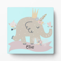 Sweet Baby Elephant Unicorn - Aangepaste naam
