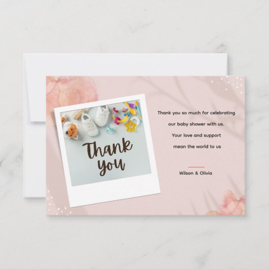 Sweet Baby Essentials on a Soft Pastel Bedankkaart (Voorkant)
