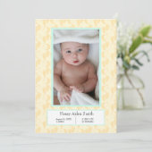 Sweet Baby Footprint Moon Stars Aankondiging (Staand voorkant)