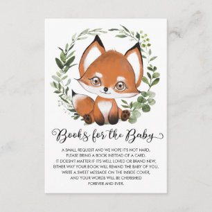 Sweet Baby Fox Woodland Green Boek voor Baby Informatiekaartje