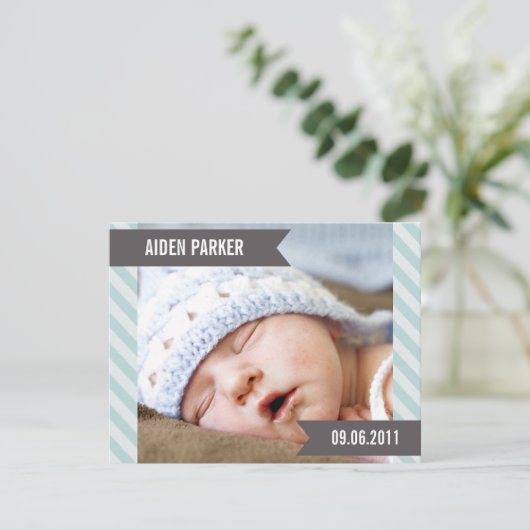 SWEET BABY | GEBOORTEAANKONDIGINGEN AANKONDIGING (Staand voorkant)