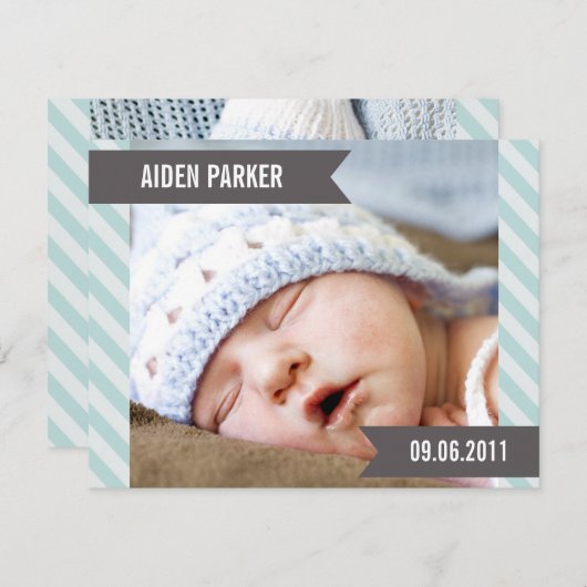 SWEET BABY | GEBOORTEAANKONDIGINGEN AANKONDIGING (Voorkant / Achterkant)