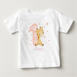 Sweet Baby Giraffe Girl First Birthday
