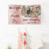 Sweet Baby Girl Animals Tropical Safari Sprinkle Spandoek (Insitu)