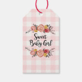 Sweet Baby Girl Baby shower Cadeaulabel (Voorkant)