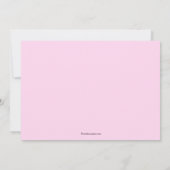 Sweet Baby Girl Baptisme Inname Kaart (Achterkant)