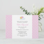 Sweet Baby Girl Baptisme Kaart (Staand voorkant)