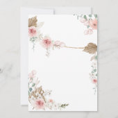 Sweet Baby Girl Boho Kleding Baby shower Kaart (Achterkant)