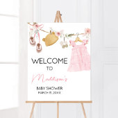 Sweet Baby Girl Boho Kleding Baby shower Welkom Poster