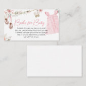 Sweet Baby Girl Boho Kledingboeken voor Baby Informatiekaartje (Voorkant / Achterkant)