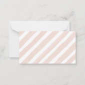 Sweet Baby Girl Clementine Girl Diaper Raffle Notitiekaartje (Achterkant)