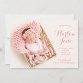 Sweet Baby Girl Foto geboorteaankondigingen (Voorkant)