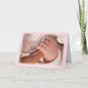 Sweet Baby Girl Gefeliciteerd Kaart