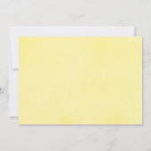 Sweet baby girl lemon waterverf baby shower kaart (Achterkant)