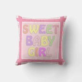 Sweet Baby Girl Pillow Kussen (Achterkant)