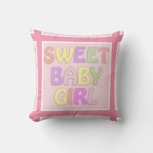 Sweet Baby Girl Pillow Kussen