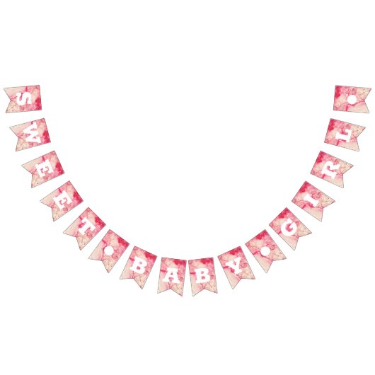Sweet Baby Girl Pink Baby shower Birthday Banner (Alle)
