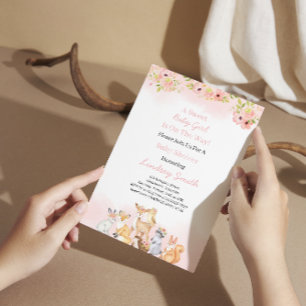 Sweet Baby Girl Shower Kaart