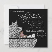 Sweet Baby Girl Zebra Baby shower Uitnodiging (Achterkant)