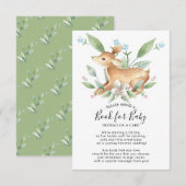 Sweet Baby Herten Boek voor Baby Kaart (Voorkant / Achterkant)