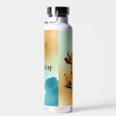 Sweet Baby Highland Koe gepersonaliseerd Waterfles (Rechts)