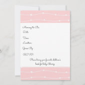 Sweet Baby Hippo Baby shower Kaart (Achterkant)