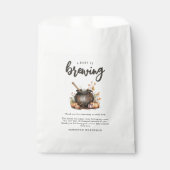 Sweet Baby Is Brewing Halloween Baby Shower Bedankzakje (Voorkant)