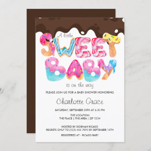 Sweet Baby is onderweg (unisex-chocolade) Kaart