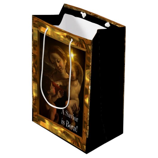Sweet Baby Jesus Glossy   Medium Cadeauzakje (Voorkant Gekanteld)