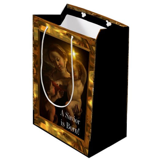 Sweet Baby Jesus Glossy   Medium Cadeauzakje (Achterkant Gekanteld)