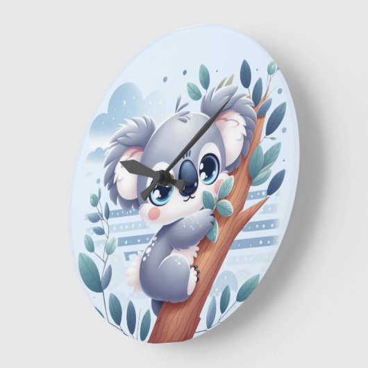 Sweet Baby Koala - Large Clock Grote Klok (Hoek)