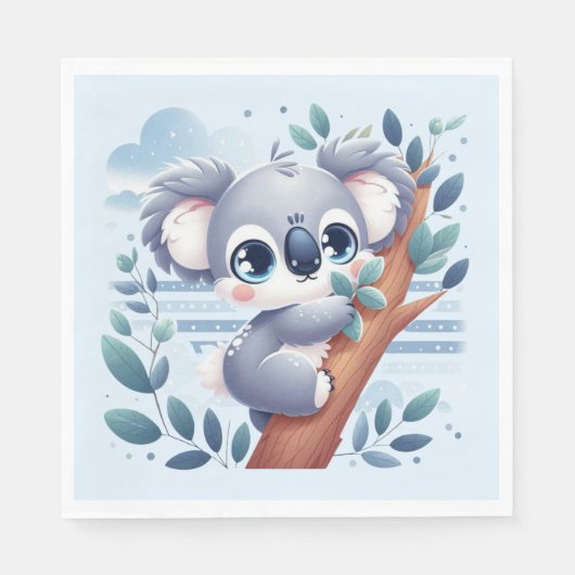 Sweet Baby Koala - Luncheon Napkin Servet (Voorkant)