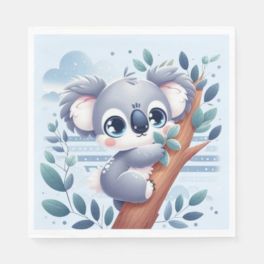 Sweet Baby Koala - Napkin Servet (Voorkant)