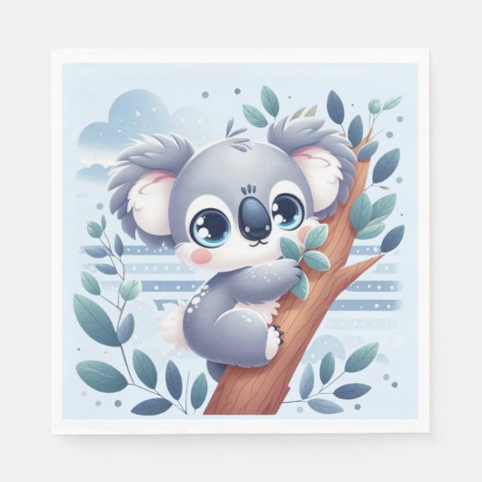Sweet Baby Koala - Napkin Servet (Voorkant)