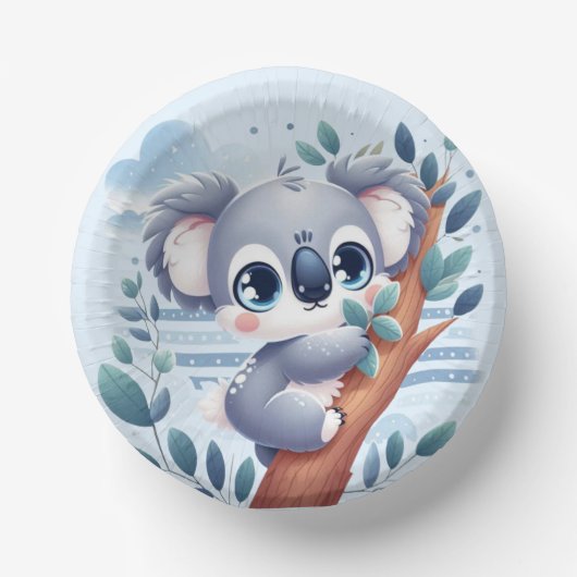 Sweet Baby Koala - Paper Bowl Papieren Kommen (Voorkant)