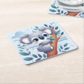 Sweet Baby Koala - Paper Coaster Kartonnen Onderzetters (Schuin)