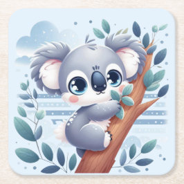 Sweet Baby Koala - Paper Coaster Kartonnen Onderzetters