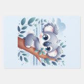 Sweet Baby Koala - Planner Inpakpapier Vel (Voorkant 2)