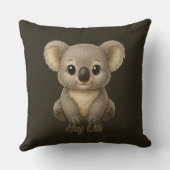 Sweet Baby Koala Throw Pillow Kussen (Achterkant)